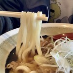 農園レストラン だいだい - 【黒豚うどん】うどんはこんな感じ