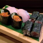 葵 - 雲丹、はまち、鉄火巻