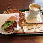 MOS BURGER - モーニング野菜バーガードリンクセット500円