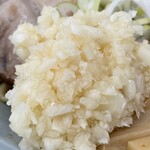 ラーメン もっけだの - 2022.4～新メニュー『G麺+ニンニク』のニンニク