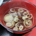 ラーメン もっけだの - 2022.4～新メニュー『G麺+ニンニク』のスープ