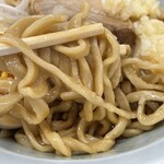 ラーメン もっけだの - 2022.4～新メニュー『G麺+ニンニク』の麺