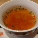 カフェドゥマージュ - パスタランチのスープ