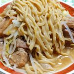 ラーメン二郎  - （2022.04.15）テイクアウト　麺アップ