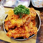 韓国料理 チキン＆サムギョプサル COCOYA - ヤンニョムチキン