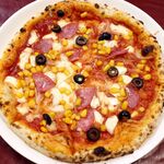 ヘブンズキッチン バンビーノ - 20220416サラミとコーンのトマトソースピッツァ