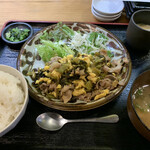 Hakata Ryouritaemon - 本日の日替り 豚高菜炒め定食