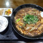 手打かすうどん 香粋一 - かすカレーうどんセット