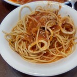 洋麺亭 - 【2022.4.16(土)】ペスカトーレ(M・300g)1,470円を小皿に分けた