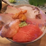 うみからそらへ - ミニ海鮮丼にしてみました