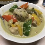 がばちょ - グリーンカレー米（630円）