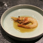 イチリン ハナレ - ボタンエビ紹興酒