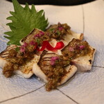 季節料理 よし野 - カマス炙りのフキノトウソース