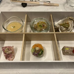 四間道レストランMATSUURA - お口取り