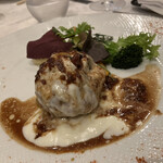 四間道レストランMATSUURA - 仔羊と豚肉のムサカ仕立て