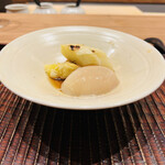 おが和 - ☆ホワイトアスパラ（佐賀）と半熟玉子