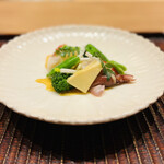 おが和 - ☆ホタルイカと春野菜の香り。辛子酢味噌で