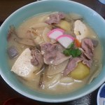 うどん処 杉 - 【2013年01月】豚汁＠800円（太麺にしました）。