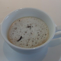 フランス料理 ル・クール - スープ（ごぼうとレンコンのカプチーノ仕立のポタージュ、トリュフのせ）