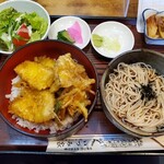 いづみ家 - イカキス天丼セット
