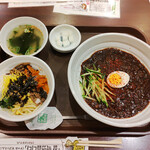李朝園 - チャジャン麺+ハーフピビンバセット　1080円