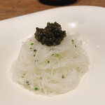 開化亭 - ②キャビアの冷製ビーフン