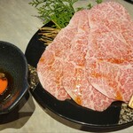 和牛焼肉わ - 特上ロース焼きすき