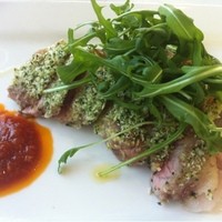 オッティモ・シーフード・ガーデン 新宿店 - 豚の香草パン粉焼