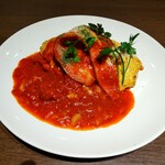 Yoshoku Danranya Fuchu Ten - 培根番茄蛋包飯。