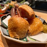 めしや 浮世ばなれ - 三河赤鶏 一夜干とりから 850円