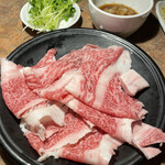 Sumibiyakiniku Tsuruchou - 国産牛焼きしゃぶ。