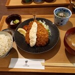 Hashinoyu Shokudou - 松浦港アジフライ定食1尾830円税込
