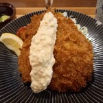 橋の湯食堂 - 松浦港アジフライ定食1尾830円税込