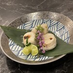 ふぐの白子　炭焼き