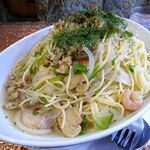 アーモンド - ボンゴレビアンコ（大盛）1,020円（コーヒー付き）