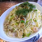 アーモンド - ボンゴレビアンコ（大盛）1,020円（コーヒー付き）