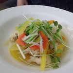 ル スリジェ - 前菜。鶏むね肉のマリネ