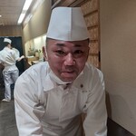 鮨みなと - 一瞬マスクずらして頂けました。