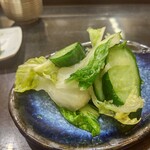 鮨みなと - 大女将が漬けた「お新香」箸休めで頂けます。