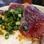 塩そば専門店 桑ばら - 大和芋と鰹のたたき丼