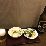 なごみ - 220413水　埼玉　なごみ　瓶ビール大500円＆クリーム煮？150円、玉子炒め？150円