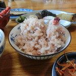 海辺の宿松村荘 - 朝食　たこめし