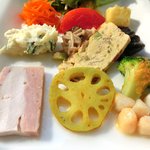 ボン・グゥ 神楽坂 - <'13/02/09撮影>ボン・グゥランチ 1000円 の前菜10種盛り合わせ