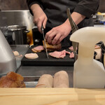 めん 呼白 - 調理風景