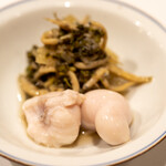 うを徳 - 2022.4 真鯛の白子 京都花山椒 蕗 宮城白魚 ホワイトアスパラガス 山独活