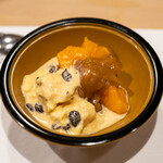 うを徳 - 2022.4 自家製ラムレーズンアイス せとかのわらび餅