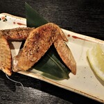 Shusai Temmi - 会津地鶏の手羽焼き　２本￥550