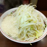 ラーメン二郎 - トロロ 小ラーメン 麺少なめ ニンニクヤサイチョイマシ