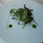 フランス料理 ル・クール - 紋甲イカと野菜　バジル＆イカスミソース