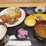 Hohoemi Shokudou - 柚子から揚げ定食　950円